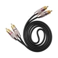 thumbnail image 4 of Milaget 2RCA to 2RCA Cable, Multipurpose Connector Professional Cord Adapter for 1m, 4 of 7