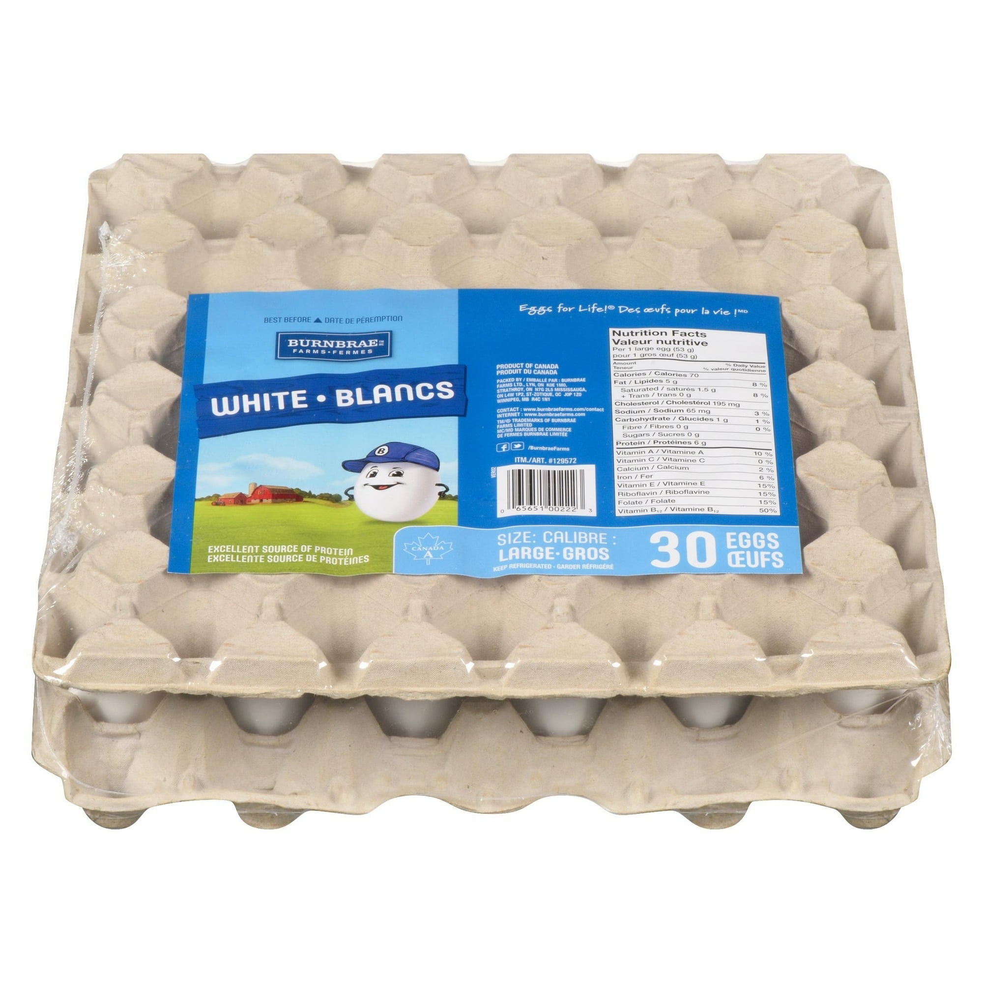 Burnbrae Farms 2.5 Dozens Large White Eggs