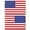 4x6 AM- Opposing 2PK, variant on Magnet Me Up American Flag Vinyl Magnet Decals, Opposing 2 Pk, 4x6 Inches