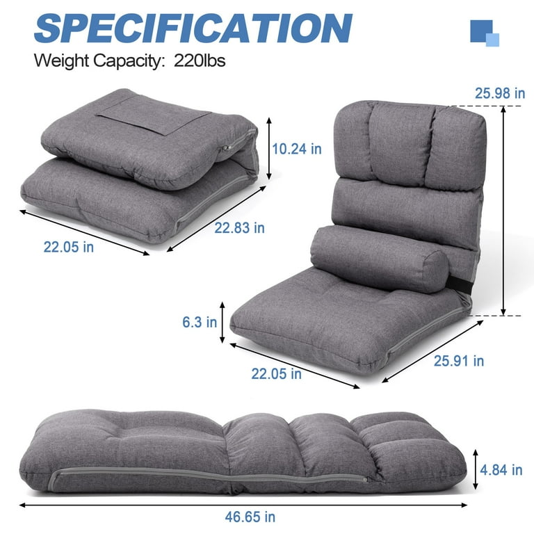 POLA B.A グランラグゼII 50g 4953923301500 Pellabant Adults Foldable Floor Chair Adjustable Lazy Sofa