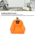 thumbnail image 4 of Kids Couch Fold Out, Foldable Safe And Soft Carrot Cartoon Shape 2 In 1 Sofa Bed Couch With Zipper Easy To Clean Convertible Chair Bed, 4 of 8