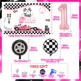 thumbnail image 6 of Race Car Theme 1st Birthday Party Decorations for Girls, Fast One Birthday Party Supplies, Pink Lattice Balloon Garland Arch Kit and Fast One Backdrop for Racing Car First Birthday Party, 6 of 7