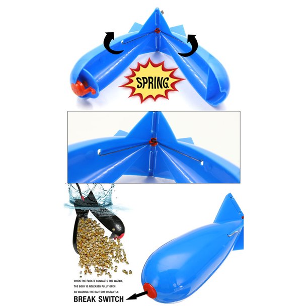 Alimentador De Pesca De Carpa Alimentador de pesca de carpa Material Pp alimentador de cebo de pesca de carpa accesorios para equipo de aparejos Sywqhk Para Estrenar