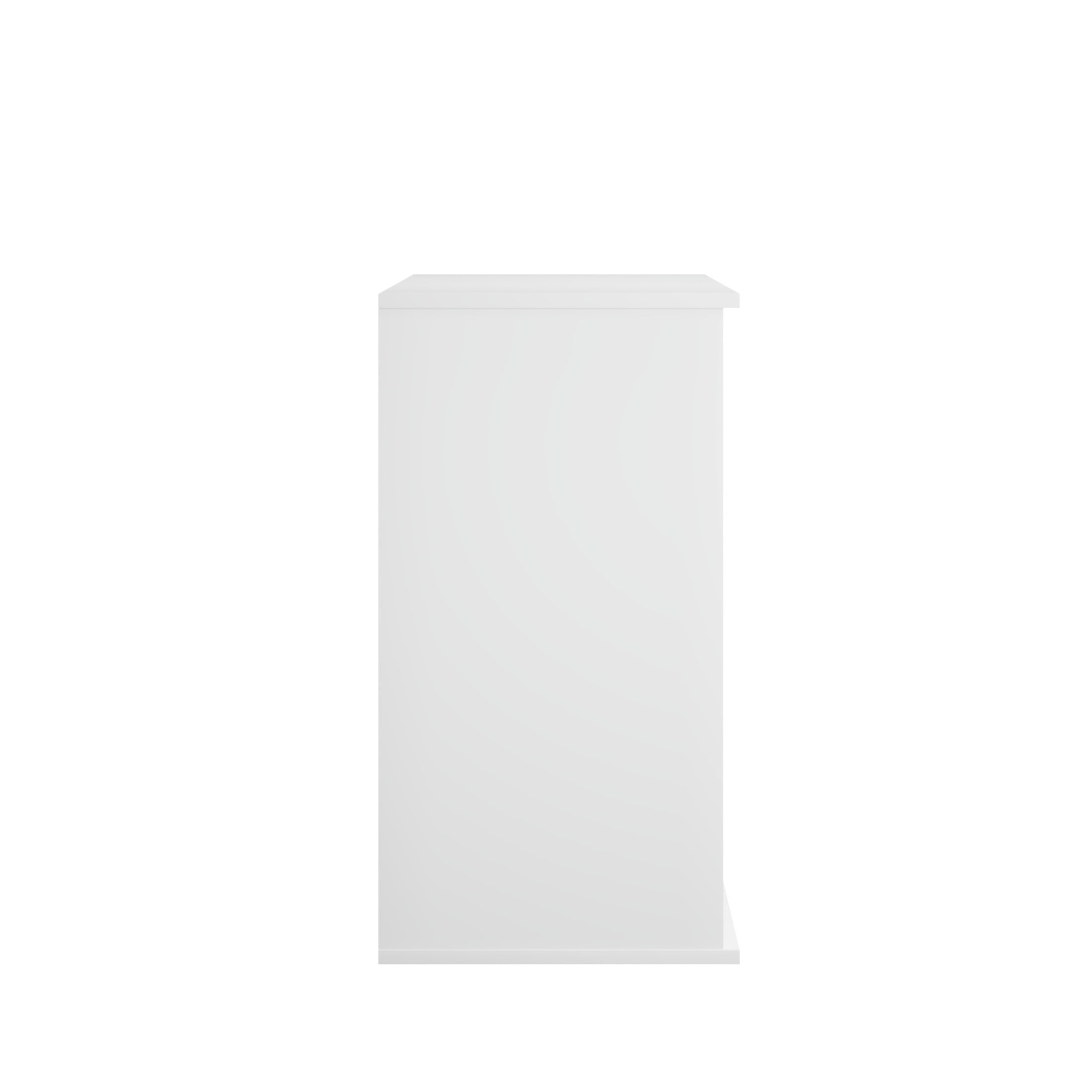 Noble House Modern Kitchen Storage Cabinet with Double Doors and Adjustable Shelves, Sideboard Buffet Cupboard, White