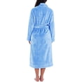 thumbnail image 3 of Women Plush Fleece Robe Long Warm Bathrobe Shawl Collar/Hood, 3 of 6