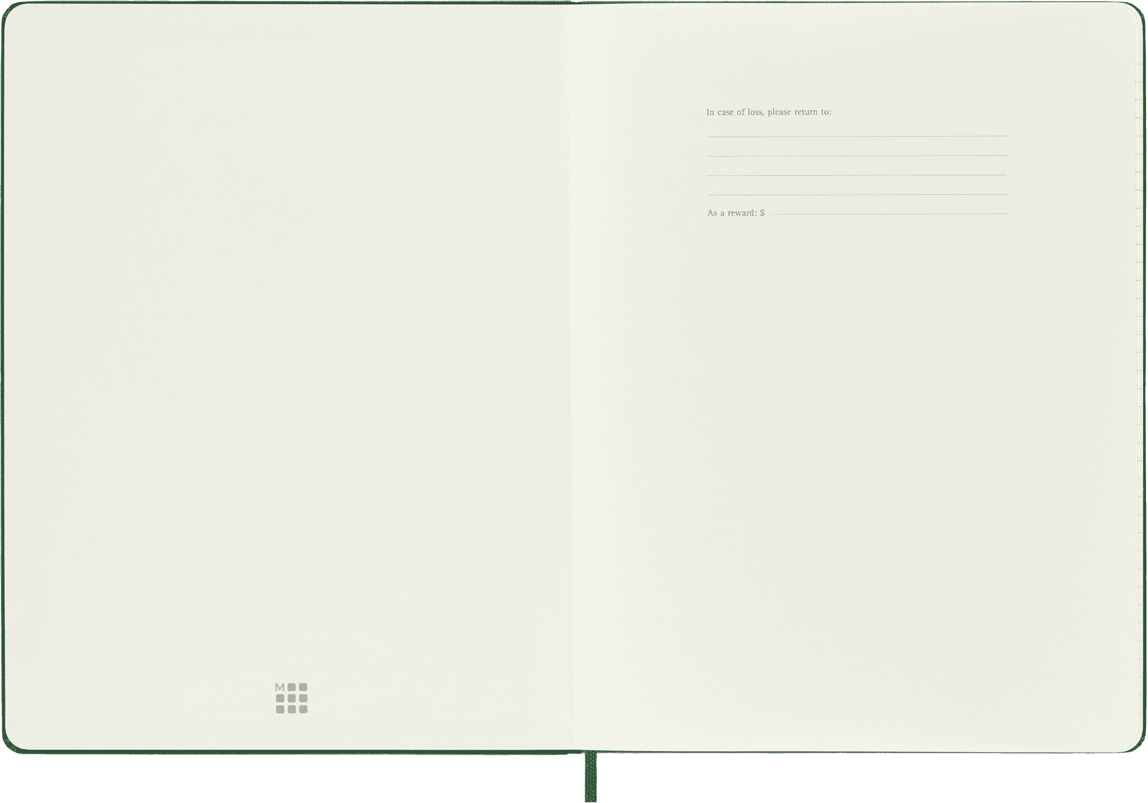 Moleskine Classic Notebook, Hard Cover, XL (7.5" x 9.75"), Squared, Myrtle Green