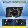 thumbnail image 2 of XYX 3in1 Rotating Stand Case for Honor Pad X9 11.5 inch with Hand/Shoulder Strap, Shockproof Rugged, Black, 2 of 7