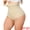 Beige, variant on Women's High Waisted Tummy Control Thong Shapewear M Black