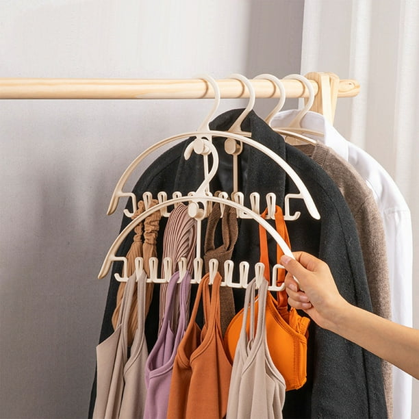 Organizador de calcetines con ganchos. Incluye 9 ganchos para colgar 9 pares de bragas, ropa interior, calcetines y pantimedias. Ahorra espacio en el armario, organiza y almacena.