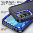 thumbnail image 3 of for Samsung Galaxy A54 5G Case, Samsung A54 5G Phone Case with Built in Kickstand, Shockproof/Dustproof/Drop Proof Military Grade Protective Cover for Galaxy A54 5G,Dark Blue/Royal Blue, 3 of 14