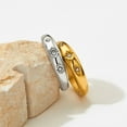 thumbnail image 2 of for French Ins Cold Wind Stainless Steel Ring, 2 of 6