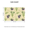 thumbnail image 2 of Placemats Set of 4 / 6, Green And Purple Grapes Placemats for Dining Table Indoor/Outdoors Heat Resistant Washable Placemats 18" x 12", 2 of 8