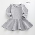 thumbnail image 1 of AAMILIFE 1-3 Ans Filles Automne Robe Chaude Sélectionné de Haute Qualité en Coton Princesse Robe Série Couleur Unie Rouge/violet/noir, 1 of 2