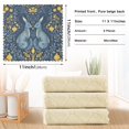 thumbnail image 6 of Yayeee 6 Pack Kitchen Dish Cloths Set for Washing Soft Drying Absorbent Microfiber Towels, Yellow Forest Pattern, 6 of 9