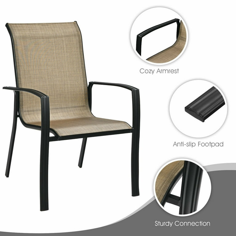 Oversized stackable patio discount chair