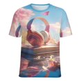 thumbnail image 5 of Butterfly Dancing T Shirts Basic T-Shirt Short Sleeve Ladies Tee Shirt Summer Graphic Clothing, 5 of 6