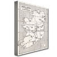Trademark Art 'Map of Ireland in the Sixth Century' Canvas Art