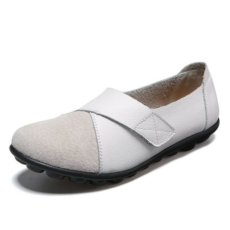 

Women‘s Slip-on Loafers Round Toe Comfy Flat Shoes Women‘s Hook And Loop Fastener Cozy Footwear