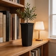 thumbnail image 4 of Diceymbol Tall Square Flower Pot 8 Inch Black Small Planter for Indoor Outdoor Desk Shelf Balcony Plants, 4 of 8