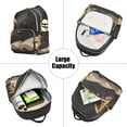 thumbnail image 5 of FORMRS Mini Backpack Purse for Women Quilted Travel Daypack Casual Shoulder Bag, Retro Halloween Cat, 5 of 7