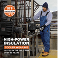 thumbnail image 3 of RefrigiWear Cooler Wear Bib Overalls - 10°F Comfort, Insulated, Water-Repellent, Durable, Workwear for Freezer & Cold Environments, 3 of 7