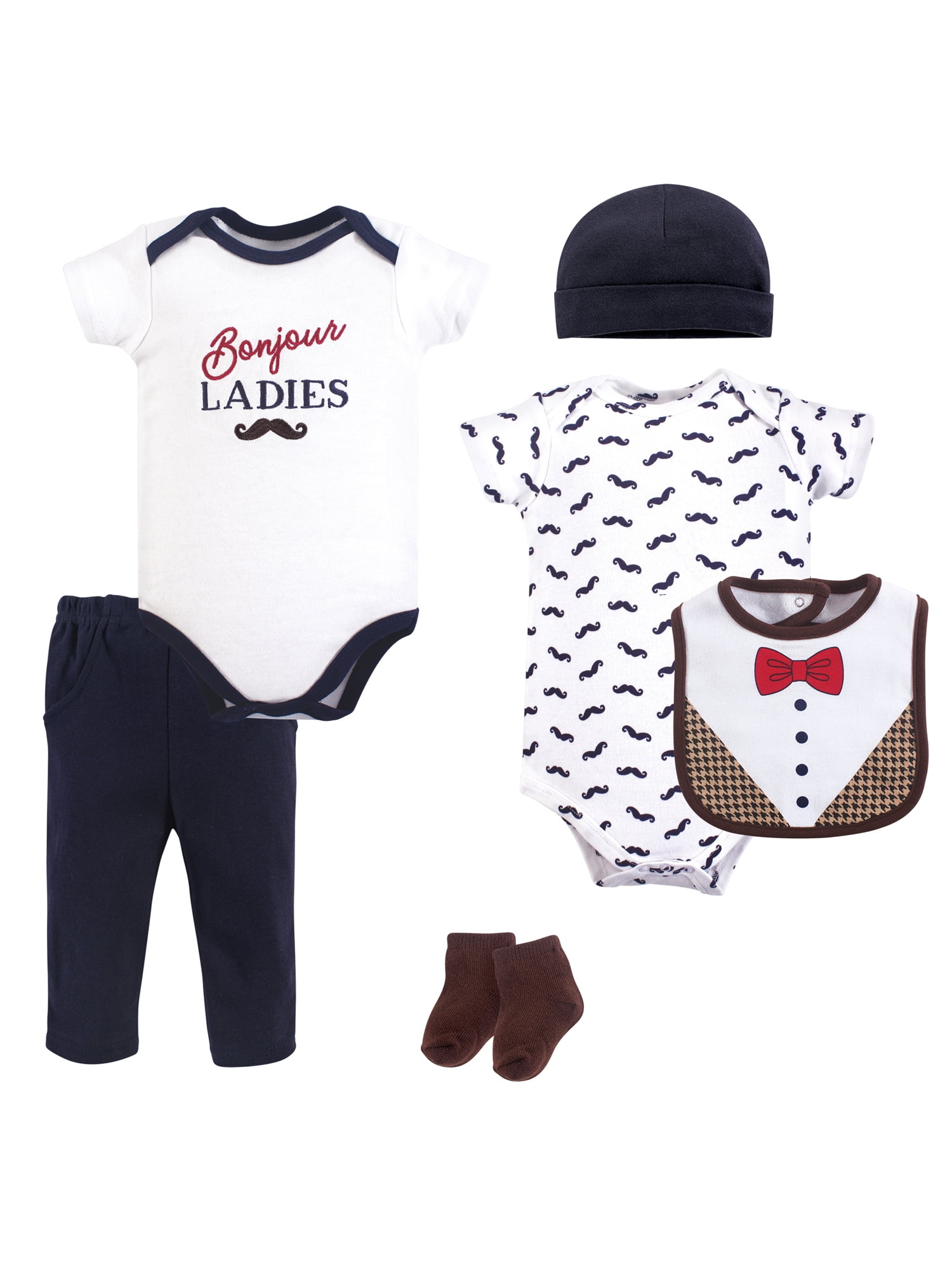 Hudson Baby Layette Set 6pc (Baby Boys)