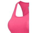 thumbnail image 4 of J. METHOD Women's Tank Top Sleeveless Racerback Basic Stretch Comfy Slim Fitted Ribbed Knit Tops Workout Yoga T Shirt NEWT386 Fuchsia M, 4 of 6
