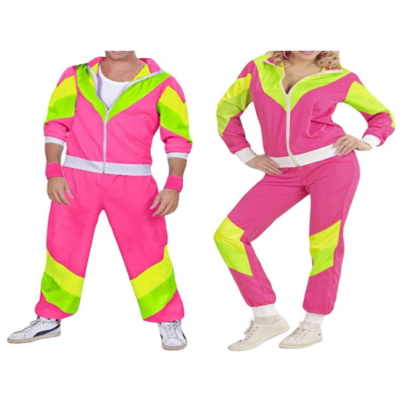 Antbutler 80s Tracksuit for Men Women Retro Hip Hop Windbreaker 80s Costume  for Men Disco Tracksuit Outfit Set 90s Shell Suit : : Clothing