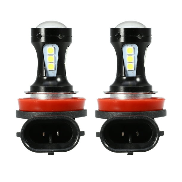 H11 Niebla Luces Bombillas 18 LED 3030 Chips Aluminio Blanco (Juego de 2 )