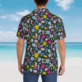 thumbnail image 6 of Goofa Watercolor Meadow Flowers Hawaiian Shirt for Men, Unisex Summer Beach Casual Short Sleeve Button Down Shirts,Aloha Tropical Floral print shirt-, 6 of 9