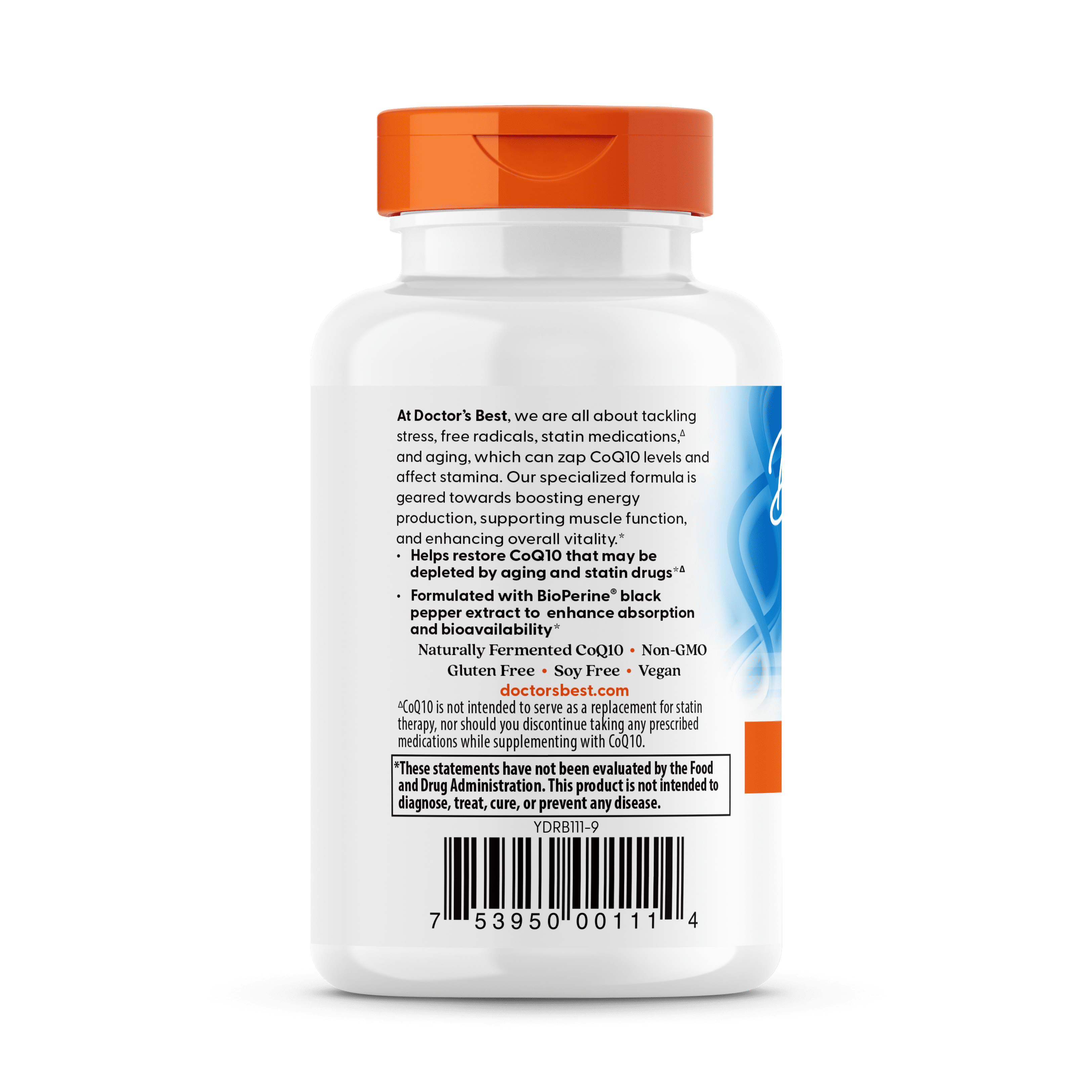 Doctor's Best High Absorption CoQ10 + BioPerine Capsules, 200 Mg, 60 Ct
