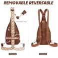 thumbnail image 4 of Bolso bandolera MYHOZEE unisex de piel sintética antirrobo, 4 of 9
