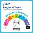 thumbnail image 3 of Label Tapes Brother Genuine Btag, paquete de 3 unidades, 12 mm x 4 m, 3 of 7
