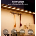 thumbnail image 4 of Under Cabinet Lighting Plug in, 32 Inch 2 Pcs, Linkable AC120V 3CCT 3000K/4000K/5000K Ultra Slim, LED Under Cabinet Lights for Counter Light, Kitchen, Shelf, Sink, Workshop, Desk, White, 4 of 5