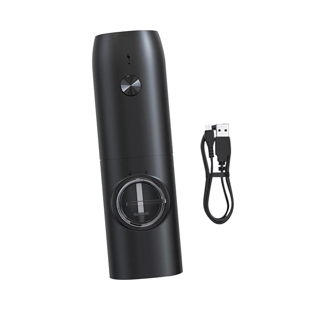 kurtrusly Moulin à Poivre Électrique Rechargeable USB 1/2/3/5 Réglable Mouture Automatique 1 Pce
