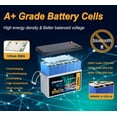 thumbnail image 2 of Batería Elefast LiFePO4 24V 100Ah con BMS integrado de 100A, 2 of 9