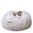thumbnail image 1 of Lazy Sofa Pouf en Fausse Fourrure, 1 of 3