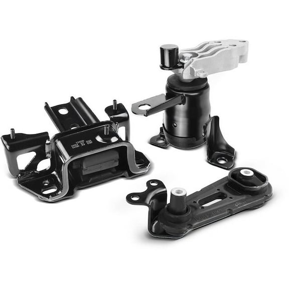 Engine Mount and Transmission Mount Kit 3 - Compatible with 2011 - 2014 Mazda 2 1.5L 4-Cylinder 2012 2013