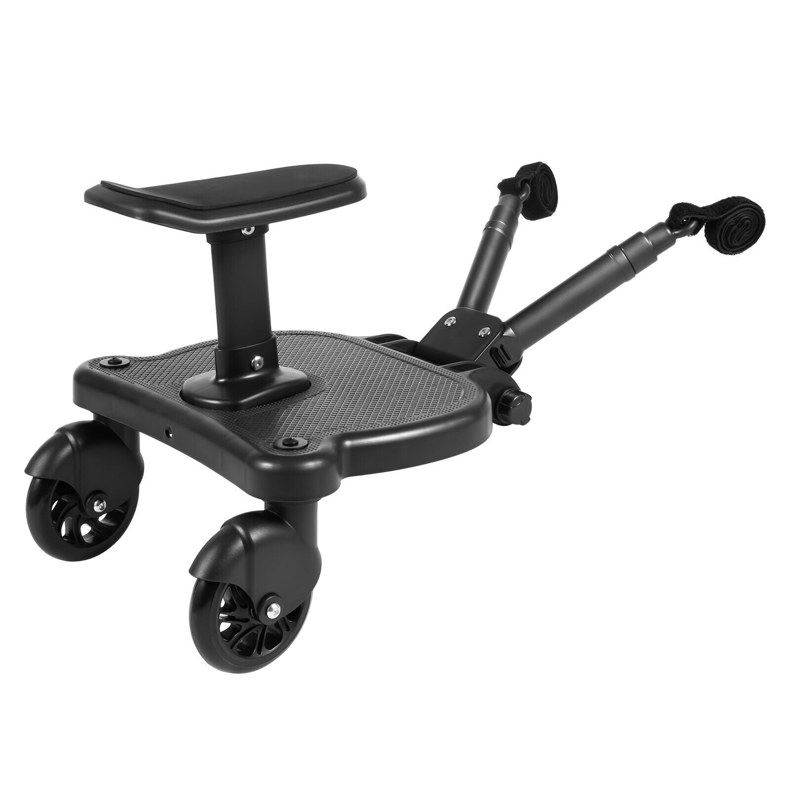Black Stroller Board Baby Stroller Board Compatible with Most Strollers 2-in-1 Design with a Removable Seat