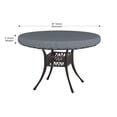 thumbnail image 2 of Covers&All Round Table Top Cover, 12 oz Waterproof & UV-resistant (60"Diameter x 4"H Inches, Gray), 2 of 6