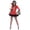 Red, variant on FASHOFT Women's Vampire Queen Devil Halloween Costumes Game Uniform Role Play Cosplay Outfit Set Masquerade Party Stage Performance Fancy Dress Up Halloween Costume M
