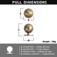 thumbnail image 5 of Goo-Ki Set of 12 -Sleek Round Champagne Bronze Cabinet Knobs - Modern and Minimalist Hardware for Stylish Home Enhancement - 1.2 Inch Diameter, 5 of 9