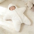 thumbnail image 3 of Faraee Baby Star Shaped Fleece Sleep Sack Hooded Warm Infant Swaddle Wrap Thick Plush Wearable Blanket for Newborn Toddler 3‑12M, 3 of 8