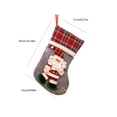 thumbnail image 3 of Oversized Plush Doll Christmas Stocking Gift Bag, Large Capacity Candy Treat Sack with Hanging Loop for Fireplace Mantel, Christmas Tree, Doorway and Holiday Party Display, Soft Plush Home Decor, 3 of 6