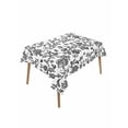 thumbnail image 2 of Black Flower Tablecloth Rectangle Table Cloth 52x70, Waterproof Tablecloth Outdoor Table Cloth, Vintage Farmhouse Boho Leaf Spring Plant Washable Table Cover for Kitchen Dinning Party, 2 of 8