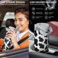 thumbnail image 6 of 1pc Cow 30oz Tumbler with Straw & Handle - Insulated Stainless Steel Cup | Holiday Gift for Man Women (Christmas, Valentine's, Birthday), 6 of 7