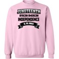 thumbnail image 2 of Inktastic African American Independence Juneteenth Adult Sweatshirt, 2 of 4