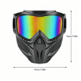 thumbnail image 2 of Face Mask with Goggles, Breathable Dustproof Windproof Full Head Cover Skull Mask for Outdoor Cycling Motocross Skiing and Paintball Multicolor 1Pc, 2 of 4