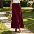 thumbnail image 2 of Lmueinov Womens Flowy Maxi Skirts Cotton Linen High Waisted A Line Long Skirts for Women 2026 Fall Winter Trendy Beach Vacation Skirts, 2 of 6
