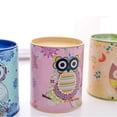 thumbnail image 7 of Creative Vintage Tinplate Cylinder Piggy Cartoon Colorful Geometric Owl, 7 of 7